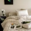 Juego de Cama de Terciopelo de Leche Otoño e Invierno Juego de Cuatro Piezas Funda de Edredón Gruesa de Terciopelo Coral de Doble Cara Sábana de Franela Individual Juego de Tres Piezas