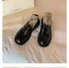 Mocasines de cuero de vaca súper suaves, modernos, de piel auténtica, estilo británico para mujer, punta redonda, suela gruesa, que aumentan la altura, sin cordones, para combinar con faldas