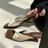 Sandalias de cuña cuadradas plisadas de terciopelo estilo retro francés Chuyuji para mujer, Zapatos de verano de lujo ligero para exteriores estilo francés