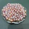 Perlas de Agua Dulce Sueltas de 6-7 mm Color Púrpura Colorido Forma de Gota Brillo Fuerte Sin Defectos Básicos Perlas Sueltas al por Mayor del Fabricante de Zhuji