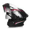 Casco de Nuevo Estilo Transfronterizo, Casco Abierto, Casco de Motocicleta, Casco de Doble Lente para Hombres y Mujeres, Casco de Motocicleta para Turismo en Todas las Estaciones, 3XL