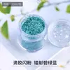 Molde de Gota de Cola de Cristal Hexágono Mágico com Lantejoulas DIY Artesanal Caseiro Material de Preenchimento Decorativo Cola de Resina