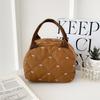 Bolsa de cosméticos portátil de gran capacidad con decoración de lazo 2025, nueva bolsa de almacenamiento portátil, bolso tridimensional súper lindo
