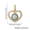 Collar de Chanclas para Mujer, Colgante de Ojo con Goteo de Aceite, Chanclas Europeas y Americanas Personalizadas, Cadena para Clavícula Incrustada con Diamantes, Accesorios Transfronterizos