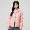 Nueva Chaqueta Ligera de Plumas para Mujer Invierno 90 Plumas de Pato Blanco Chaqueta Exterior Forro Casual Cálido con Capucha Abrigo de Plumas para Hombre