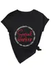 Camiseta de Manga Corta Extra Grande para Mujer Talla Plus 100 kg con Estampado de Letras, Cuello en V Estilo Coreano, Top de Moda y Versátil para Verano