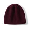 Gorro de cachemira 100% para mujer, de otoño e invierno, tejido, cálido y resistente al frío.