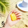 Colar com Pingente de Paz e Segurança em Formato de Pão, Item de Moda Popular para Transmissão ao Vivo, Corrente de Suéter de Jade Simples e Elegante Pingente Atacado