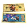 Animación Clásica Americana hasta Anime Dibujo Animado Colección Conmemorativa Moneda Regalo Regalo Hecho a Mano Billete de Lámina de Oro