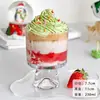 Taza de Fresa Famosa en Internet, Taza de Helado, Vaso de Vidrio Transparente, Taza para Batidos, Taza para Té de Leche, Taza para Bebidas de Café, Taza para Té de Frutas