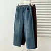 Ropa para mujer talla grande 2026 colección otoño nueva: Pantalones vaqueros rectos de tiro alto, elásticos, de ajuste slim, estilo cigarette, cortos 1036