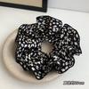 Oversized! Elástico de cabelo grande de estampa de leopardo estilo coreano 2024 nova corda de cabelo para rabo de cavalo baixo acessório de cabelo de alta qualidade adorno de cabeça