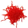 Venta al por mayor de fábrica lombriz roja lombriz de tierra cuatro señuelos falsos simulación señuelo Luya Señuelo Suave lombriz pequeña cebo para peces pesca de agua dulce