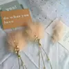 Horquilla de plumas estilo Sen con forma de mariposa, estilo Super Hada Mao Mao, con clip lateral para niña, estilo japonés, bonitos accesorios para el cabello estilo Han antiguo.