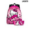 Mochila para Gato 3D Transfronteriza Nuevo Producto Mochila Escolar para Estudiante Estuche para Lápices Conjunto de dos piezas