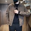 Fw11123 Otoño 2025 Nueva Chaqueta Social para Chico Estilo Coreano Moderno para Hombre Parte Superior sin Planchar Manga Larga