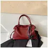 Bolsa Grande Simples Estilo Coreano Transfronteiriça Feminina Lançamento Outono/Inverno 2026 Bolsa de Ombro Simples para o Dia a Dia Bolsa Tote de Grande Capacidade
