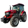 Motocultivador Rotativo Pesado Oriental Vermelho Lxm1604 com Rodas Grandes para Campos Úmidos e Secos, Arado Grande de Dupla Finalidade, Trator com Tração nas Quatro Rodas