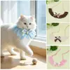 Ropa para Mascotas: Collares para Mascotas Gatos, Accesorios para Mascotas Perros Pequeños, Baberos Lindos de Encaje de Algodón para Mascotas al por Mayor