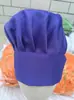 Gorro de chef de hotel tienda de pasteles de cocina fábrica de alimentos para fideos sombrero de tela para hombres y mujeres sombrero de trabajo sombrero de champiñón plisado Blanco
