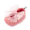 Sapatos de Princesa com Laço de Renda para Bebê de 0 a 1 Ano Sapatos para Criança Pequena Sapatos de Bebê Macios de Tricô com Solado Macio 2758