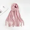 Bufanda de Color Sólido para Mujer Invierno Nuevo Bufanda de Imitación Cachemir Europea y Americana Bufanda Cálida Multicolor Transfronteriza Chal Largo Venta al por Mayor