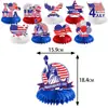 Adornos Decorativos de Panal para el Día de la Independencia Transfronterizo Fiesta del Día Nacional Americano Adornos de Decoración de Escritorio Panal del Día de la Independencia