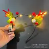 Nueva Diadema Luminosa de Astas Navideñas Linda Diadema de Brillo Elfo Diadema de Reno Infantil Suministro al por Mayor para Puestos Callejeros