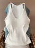 Camisola Sexy para Mujer con Cuello en U y Almohadillas en el Pecho, Camiseta Interior Anti-Exposición de Verano, Estilo Deportivo con Hermoso Diseño en la Espalda