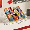 Soporte de Exhibición para Lotería de Rascar, Caja de Exhibición para Lotería, Caja de Almacenamiento para Colección de Artículos de Lotería de Bienestar, Caja de Escritorio para Boletos de Lotería Instantánea