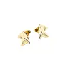 Aretes de Animales Marinos Moda Ins Lindos Dibujos Animados Aretes de Pez Dorado para Niñas Acero Inoxidable Perforación Aretes Pequeños