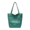 Bolso de lona a rayas 2026 nueva versión coreana ins bolso casual de gran capacidad bolso de hombro tote bolso cruzado venta al por mayor transfronteriza