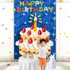 Libro Rojo Pequeño Pintura al Óleo Pastel de Cumpleaños Fondo Tela Colgante para Niños y Niñas Fiesta de Cumpleaños de Bebé Decoración de Fondo Escena