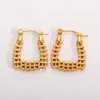 Pendientes Geométricos de Acero Inoxidable en Forma de U para Mujer Pendientes Largos de Moda Versátiles Venta Caliente Transfronteriza Venta Directa de Fábrica
