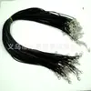 Collar de cuerda de cera coreana, cuerda con hebilla de langosta, cuerda de cuero de cera negra, cuerda colgante, accesorios de joyería hechos a mano, cuerda colgante