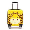 Maleta Trolley de 18 Pulgadas de Dibujos Animados 3D con Cremallera, Equipaje de Mano Pequeño con Gráficos y Texto Imprimibles, Maleta de Viaje con Ruedas Giratorias