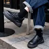 Botas de Neve Forradas com Lã para Mulheres, Novos Sapatos de Algodão Espessos para Outono e Inverno 2026, Botas de Algodão, Sapatos de Pão, Botas Curtas de Solado Grosso, Sapatos Quentes para Mulheres