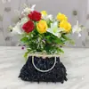 Bolsa de Vestido Bordada con Cuentas Hecha a Mano Retro Transfronteriza, Bolso de Noche, Bolso Elegante Cheongsam, Bolso de Mano para Mujer, Bolso de Cuentas