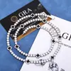 Collar Transfronterizo de Acero Inoxidable de 4 mm con Moissanita para Mujer, Estilo Hip-Hop Europeo y Americano, Joyería de Trébol de Cuatro Hojas, Accesorios Sencillos, Hecho a Medida