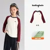 Ropa de Otoño Pudding Haru para Niñas, Ropa Infantil de Moda, Camiseta Casual de Manga Raglán Nueva de Otoño 2026 para Niños