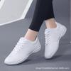 Zapatos de Suela Blanca de Ajuste Atlético para Hombres y Mujeres Lala Zapatos de Gimnasia Baile Bodybuilding Zapatos de Entrenamiento para Exámenes de Grado Infantil Suela Suave