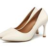 Moda Tacones Altos 2025 Nuevos Zapatos de Trabajo para Mujer Puntiagudos Boca Baja Tacones Altos Conmutador Trabajo Vocacional Color Sólido Simple