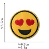 Pegatinas de Tela con Expresiones de Emoji Accesorios para Ropa Calcomanías Decorativas Parches Divertidos Serie de Insignias Redondas Lindas de Smiley