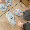 Zapatos casuales de mujer a la moda y versátiles con vibra estilo dopamina 2026, pantuflas de felpa de moda para el hogar para otoño e invierno