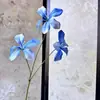 Orquídea Chama Impressa em 3D Flor Artificial Estilo Pintura a Óleo Flor Falsa Casamento Decoração de Hotel Fundo de Casa Arranjo de Flores Arranjo de Flores Transfronteiriço