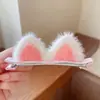 Presilha de Cabelo de Gato de Pelúcia Presilha Pequena de Orelha de Gato Feminina Acessório de Cabeça Infantil Fofo Presilha de Cabelo Cyber Celebrante Presilha Superior Presilha de Bico de Pato