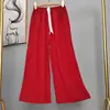 Pantalones de pijama de algodón para mujer, verano, finos, estampados, casuales, de pierna ancha, pueden usar mujeres embarazadas, comercio exterior, pantalones de talla grande