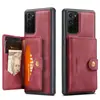 Aplicable a Samsung Note20 funda trasera magnética retro dividida con tarjetero funda protectora Note20 Ultra