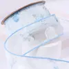 Cinta de encaje floral de hilo de nieve tallado para lazos DIY, accesorios para el cabello, regalo, empaque para hornear flores, cinta de encaje impresa