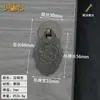 Nuevo tirador de cajón de cobre estilo chino, tirador colgante para puerta de armario, pequeño tirador de un solo agujero de dragón y fénix